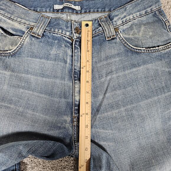 Mavi Jeans Mens 34X33 (Tag 36X34) Blue Wide Leg Max Denim Pants Casual - Picture 10 of 13